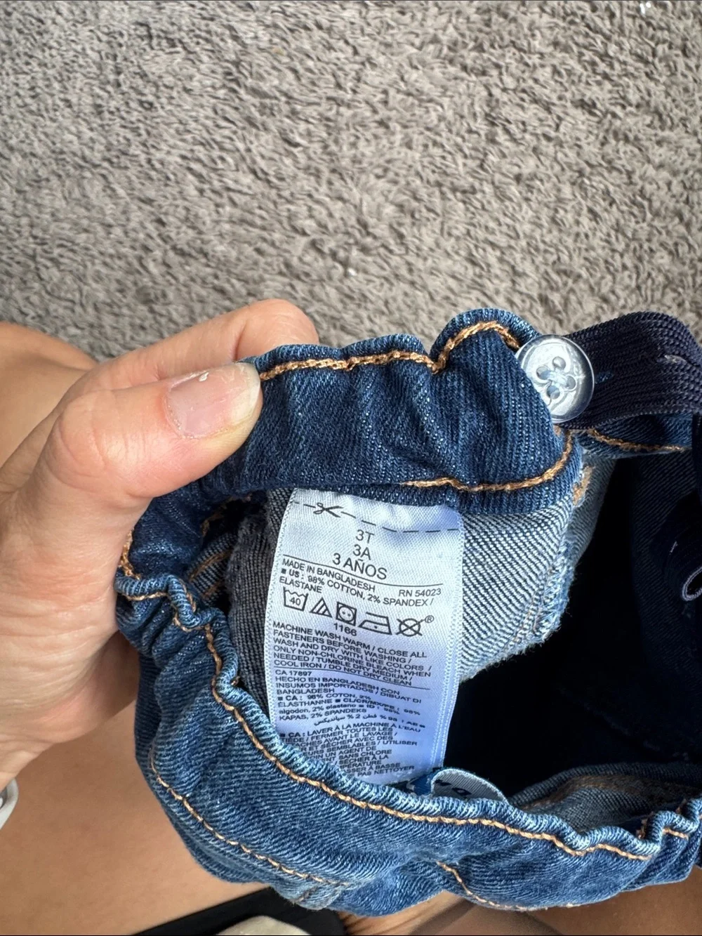 Old Navy Kids Dark Blue Stretch Cuffed Jeans